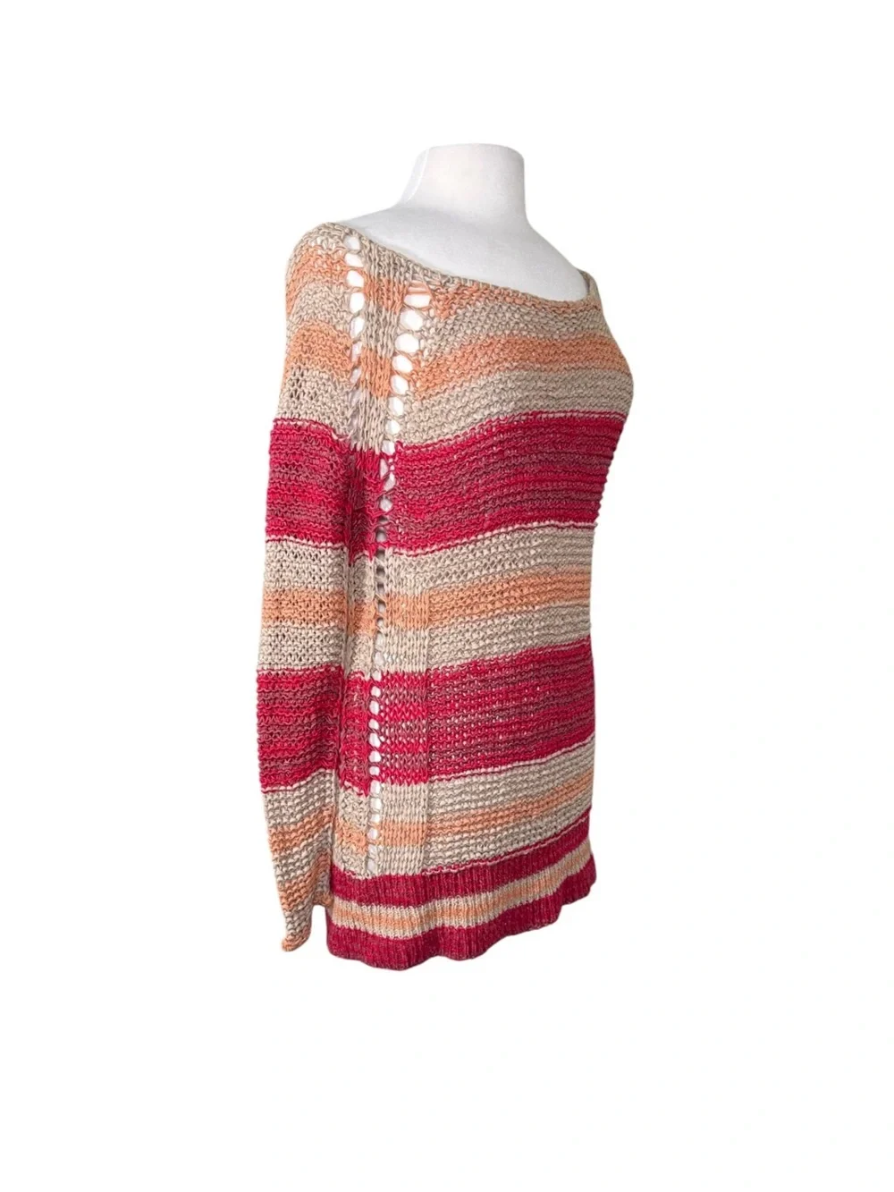 Free People Mini Dress Open-Knit Boho Versatile Small